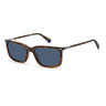 Polaroid Men's Rectangle Sunglasses, Blue, 2117 9N4C3PZ