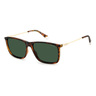 Polaroid Men's Rectangle Sunglasses, Green Polarised, 4130/S/X