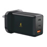 Smartix 65 W Smart GaN Wall Power Adapter, Black, SACPD65