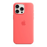 Apple iPhone 15 Pro Max Silicone Case with MagSafe, Guava, MT1V3ZM/A