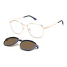 Polaroid Unisex Square Sunglasses, Bronze Polarized, 6205 LTA55