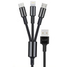 X.Cell 3 In 1 USB Cable CBA31 1.5 Meter Black