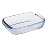Pyrex Rectangle Glass Container with Green Lid, Set of 3, 913S341