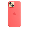 Apple iPhone 15 Silicone Case with MagSafe, Guava, MT0V3ZM/A