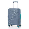 امريكان توريستر حقيبة سفر دوارة بعجلات صلبة سبينر مع قفل TSA، 55 سم، رمادي أزرق