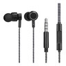 HP Wired Earphones with Mic, Black, DHE-7001