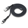 Voz Nylon Braided Lightning Cable, 2.4 A, 1 M, Gray, VLC04