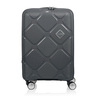 امريكان توريستر حقيبة سفر بعجلات صلبة إنستاجون سبينر مع موسع وقفل TSA، 55 سم، رمادي داكن