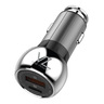 Voz Dual Mode Car Fast Charger PD+QC 3.0 with Type-C To Lightning Cable, 38 W, VCCPD03L