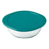 Pyrex Round Oven Dish with Plastic Lid, 1.1 L, 207P