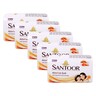 Santoor Bath Soap Almond Soft with Sandal & Almond Milk, 5 x 125 g