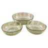 Glascom Decorative Glass Bowl Set, 3 pcs, Smoked, SAH002
