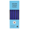 Falcon Blue Twisted Candles Value Pack 4 pcs