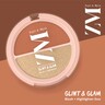 Zayn & Myza Glint and Glam Blush & Highlighter Duo with Argan Oil, 8 g, Glow Glam