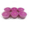 Maple Leaf Scented Tealight Candle Set 6pcs Purple Mixed Berries
