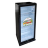 Oscar Single Glass Door Refrigerator, 200 L, Black, ORF 200GDB