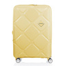 امريكان توريستر حقيبة سفر بعجلات صلبة إنستاجون سبينر مع موسع وقفل TSA، 55 سم، أصفر فاتح