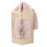 Maple Leaf Islamic Prayer Mat and Tasbeeh Gift Set 63x120cm Pink