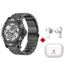 Swiss Military Smart Watch DOM 2 Metal + TWS Earbuds Delta