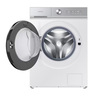 Samsung Front Load Washer and Dryer, 11/8 kg, 1400 RPM, White, WD11BB904DGHGU