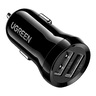 Ugreen Dual USB-A Car Charger, 24 W, Black, ED018-50875B