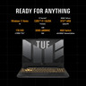 ASUS TUF F15 15.6" Gaming Laptop, FHD Display, Intel Core i7-13620H Processor, 16 GB RAM, 1 TB SSD, Windows 11 Home, Jaeger Gray, FX507VU-I7161G