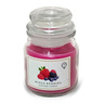 Maple Leaf Scented Glass Jar Candle with Lid 85gm Purple Mixed Berries