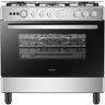 Hisense Free Standing Gas Cooking Range with 5 Gas Hobs, Stainless Steel, HFG90335RX