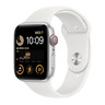 Apple Watch SE (2nd generation) GPS + Cellular, 44 mm, Silver Aluminium Case with White Sport Band, Regular