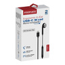Promate Ergonomic In-Ear USB-C Wired Mono Earphone Lingo-C Black