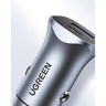 Ugreen USB-A & USB-C Dual Port Car Charger, 30 W, Grey, 40858