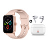 Swiss Military Smart Watch Silicon Strap ALPS Pink + Victor Earbuds