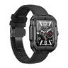 Swiss Military Alps2 Smart Watch, Gun Metal Frame and Black Leather Strap, 1.85 inch