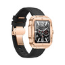 Swiss Military Smart Watch Alps 2 Rose Gold Frame Black Leather Strap