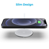 Promate AuraMag Ultra-Fast Magnetic Wireless Charger, 15 W, Silver