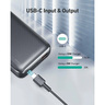 AUKEY PB-N74 Portable Charger 20000mAh Large Capacity with 3 Outputs & 3 Inputs Black