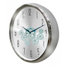 Maple Leaf Movable Gears Wall Clock 35cm Silver