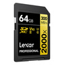 Lexar Professional 64 GB 2000X Sdhc/Sdxc Uhs-Ii Memory Card with 300Mbps Transfer Speed, LSD2000064G-BNNNG