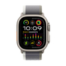 Apple Watch Ultra 2 GPS + Cellular, Titanium Case with Green/Grey Trail Loop, 49 mm, M/L, MRF43
