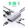 Ugreen 9 in 1 USB-C Hub, Gray, 40873