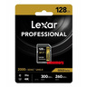 Lexar Professional 128 GB 2000X Sdhc/Sdxc Uhs-Ii Memory Card with 300Mbps Transfer Speed, LSD2000128G-BNNNG