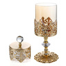 Helvacioglu Steel with Gold Plated Candle Holder, HEL29