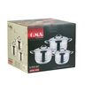 OMS Stainless Steel Cookware Set 6Pc 1041