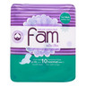 Fam Natural Cotton Feel Extra Thin Normal Pads With Wings 10 pcs