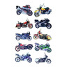 Avery 3D Stickers for Kids Motorbikes, 76 mm x 120 mm, 53750