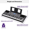Yamaha Digital Keyboard, Black/White, PSR-I300