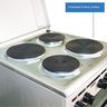 Nobel Electric Cooker, 50 x 50 cm, 4 Hotplates, Silver, NGC5400S