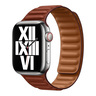 Apple Watch 41 mm Leather Link - M/L (Band fits 140–180mm wrists), Umber, MP823ZE/A