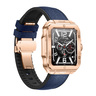 Swiss Military Alps2 Smart Watch, Rose Gold Frame and Blue Leather Strap, 1.85 inch