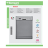 Bompani Dishwasher, 12 Place Settings, 5 Programs, Silver, BO5011